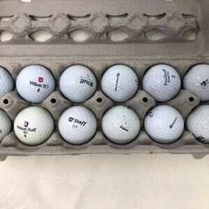 12 Gently Used Wilson Staff Golf Balls
